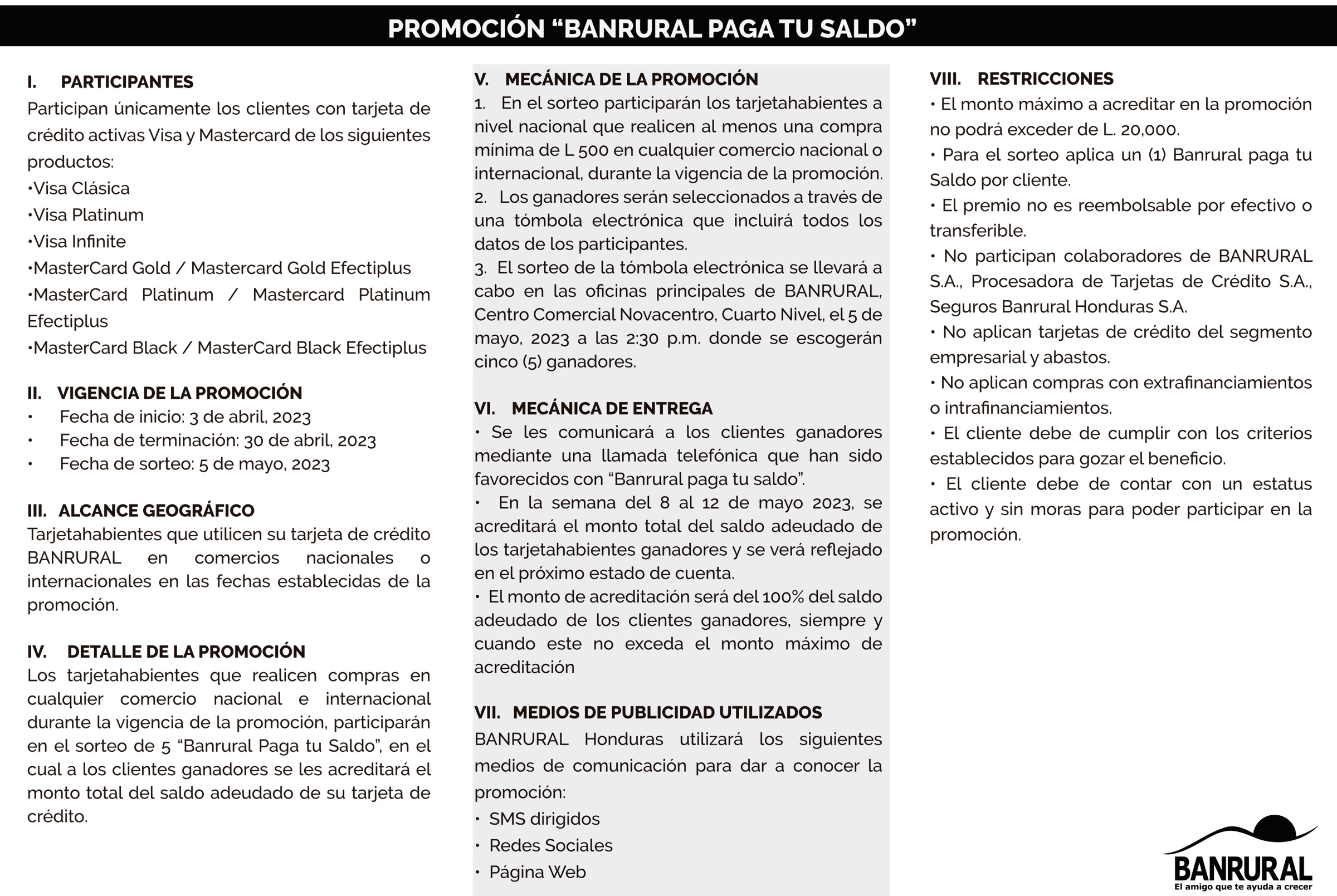 Banrural Reglamento Banrural Paga Tu Saldo